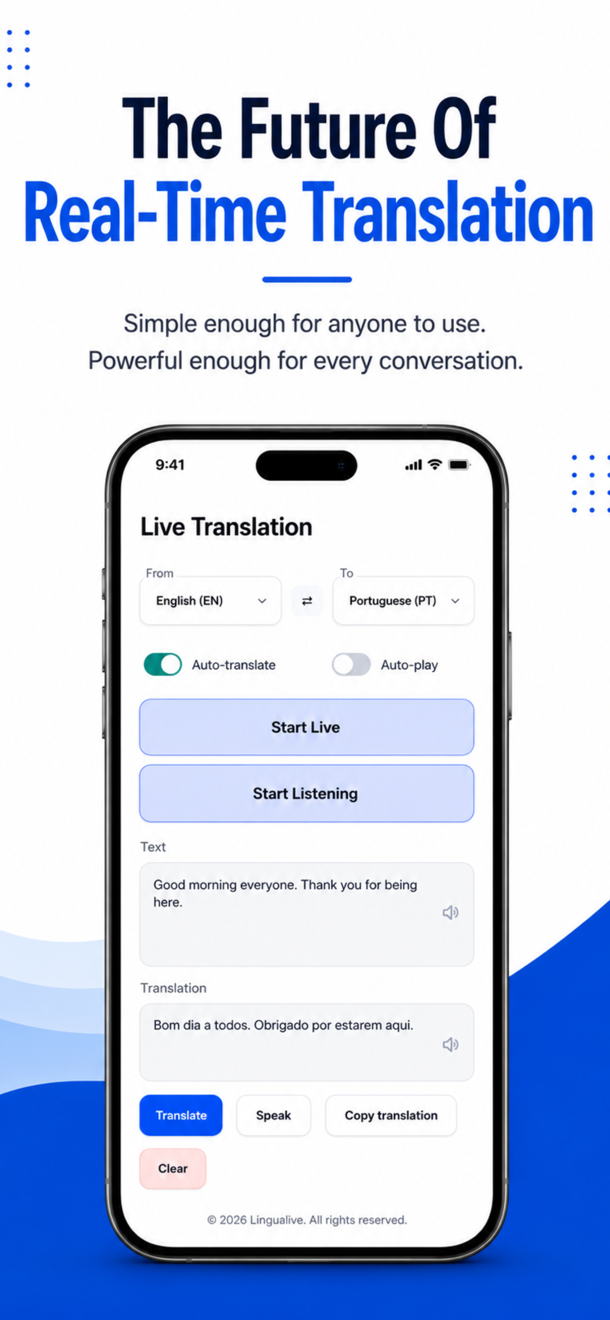 Lingualive Live Translation